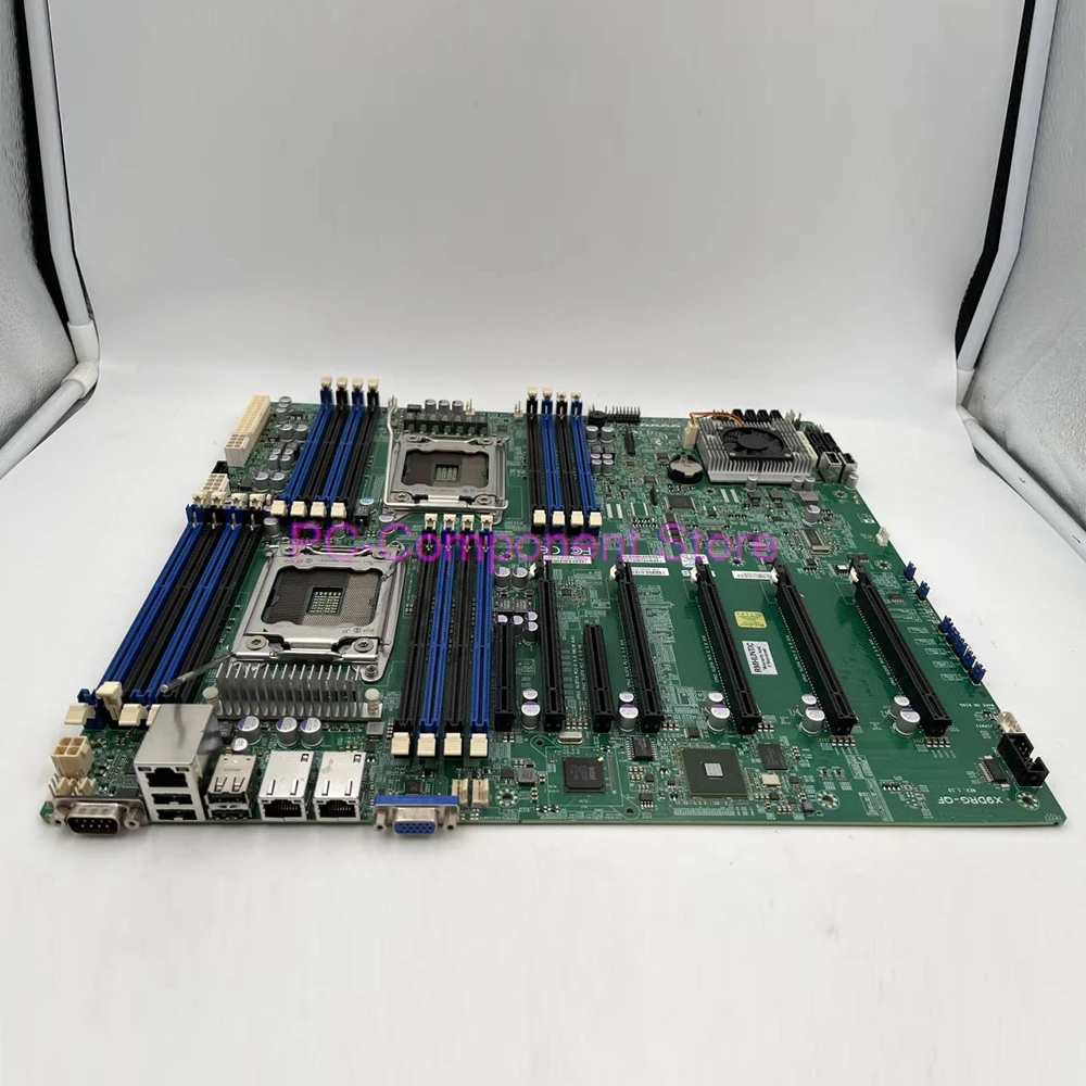 For Supermicro Server Motherboard Xeon E5-2600 V1/V2 Family ECC 4 PCI-E 3.0 x16 (Double-Width) LGA2011 DDR3 X9DRG-QF