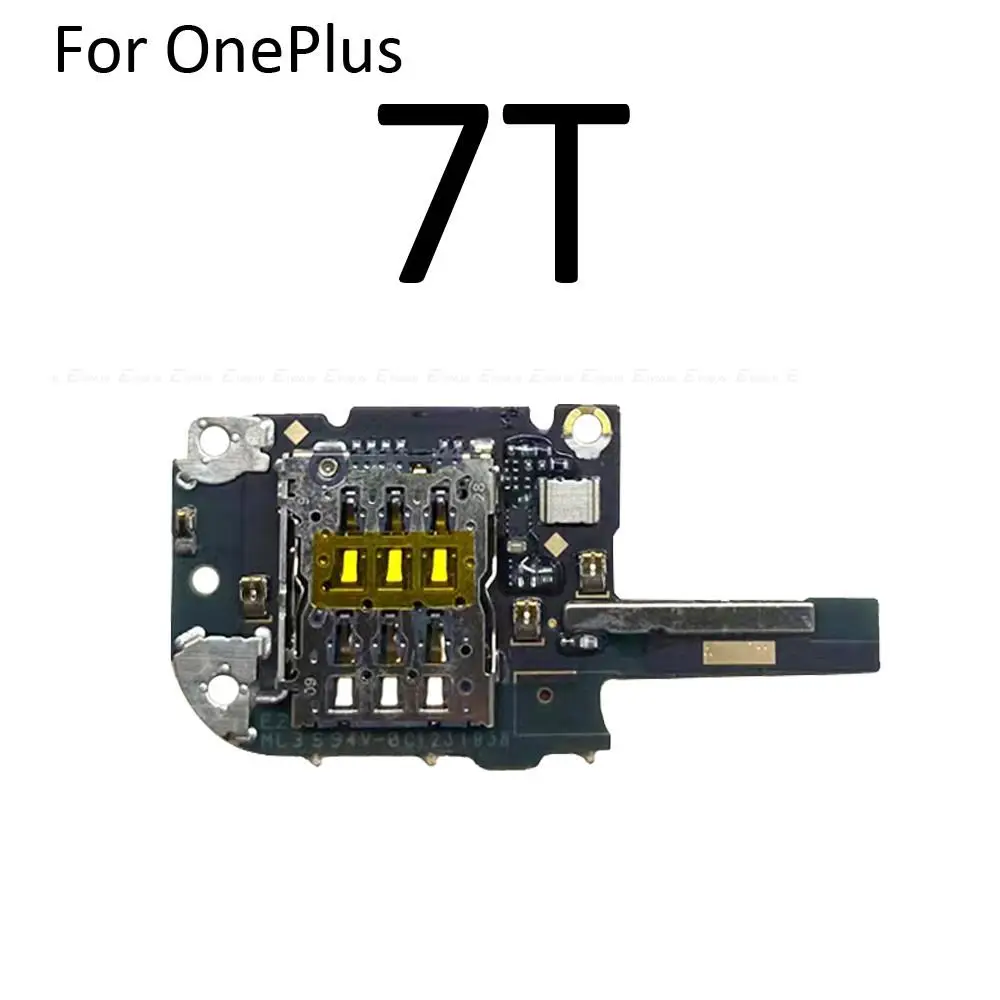 Sim Card Socket Holder Slot Tray Reader Container Connector Board With Mic For OnePlus 7T 8T 7 8 9 10 Pro 9R 9RT Repair Parts