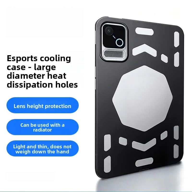 Hollow-out Cooling Funda Case For iQOO Pad Ultra 8.8 inch Model iPA2691 ,Tablet PC Slim TPU Shockproof Back Cover