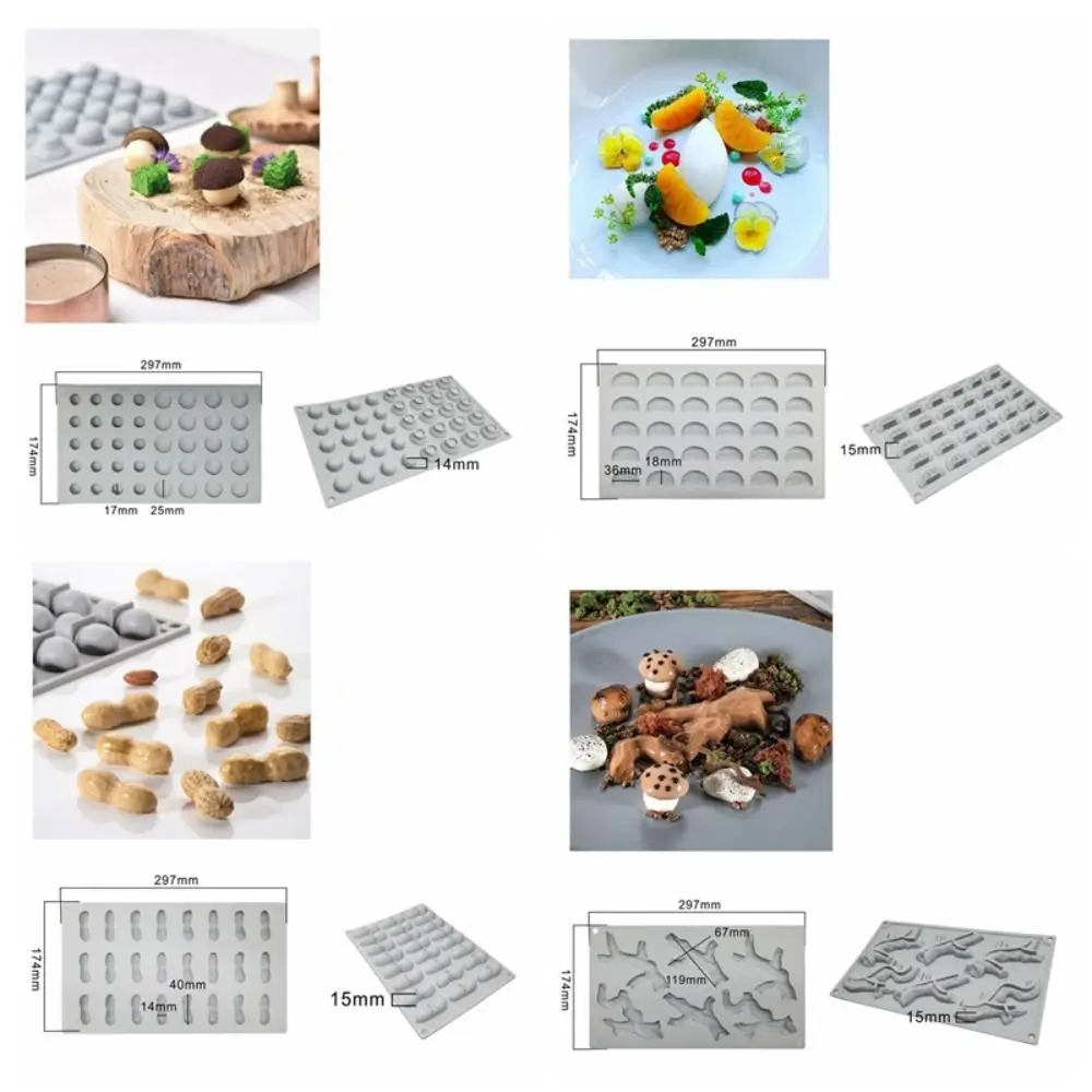 

Silicone Material Bento Cake Silicone Mold Dessert Making Gypsum Making 3D Soap Candle Wax Mould Pudding Mold DIY Baking Mould