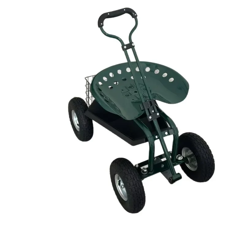 

360 degree rotating adjustable seat garden tool