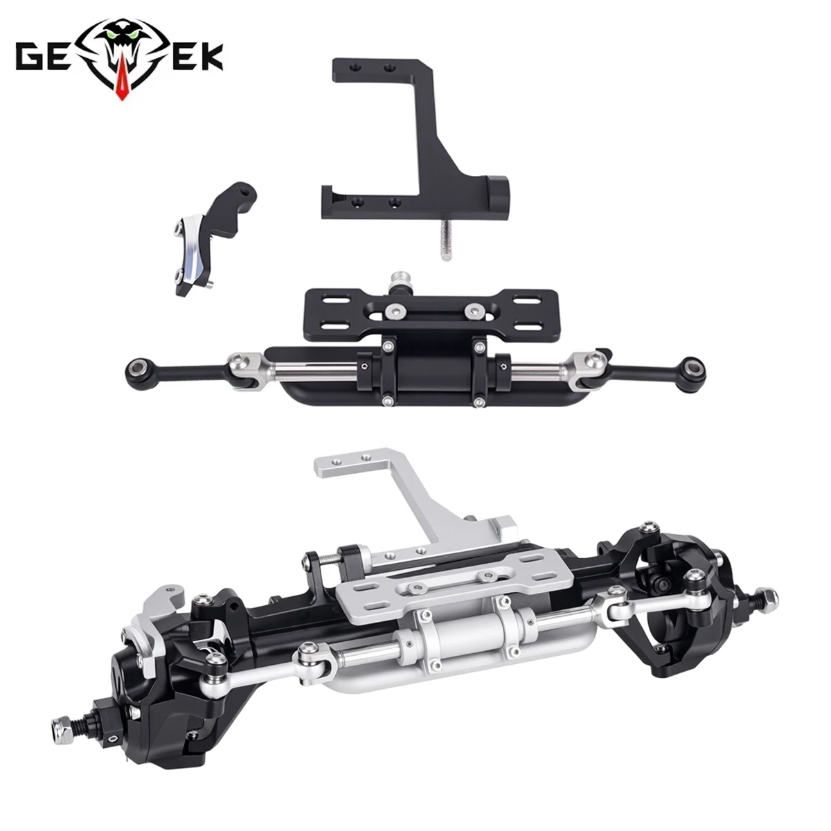 1/10 RC Crawler Hydraulic Steering Kit with Servo Mount for Vanquish VS4-10 Phoenix F10 Upgrade Parts