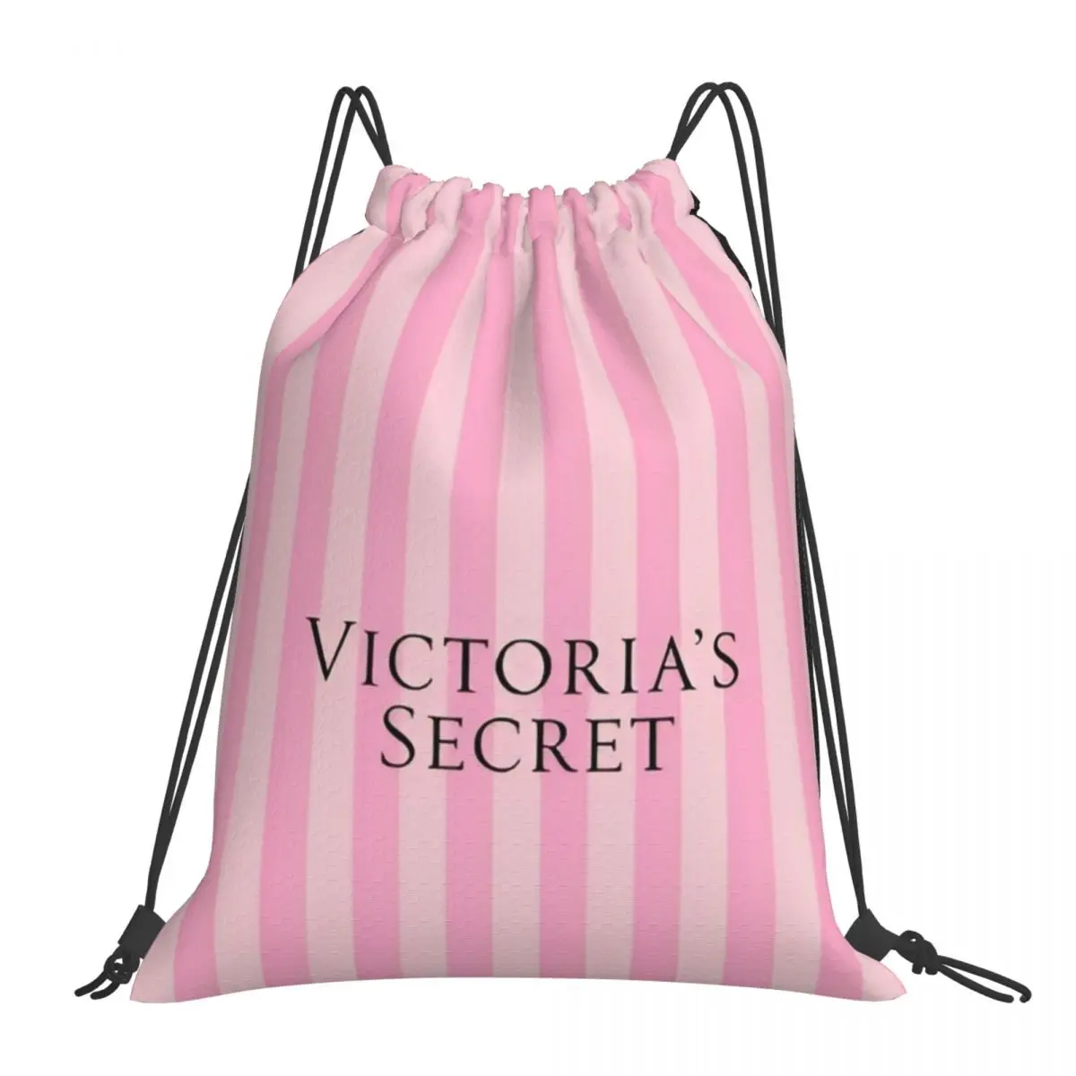 Custom Pattern Logo Drawstring Bag Like-Victoria-S-Secret-Style Travel Backpack Student Storage Bag School Bag