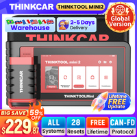 THINKCAR THINKTOOL MINI 2 CANFD Auto Car  Diagnostic Tools Obd2 Scanner Bi-directional Scan Tool 28 Resets Full System Diagnose