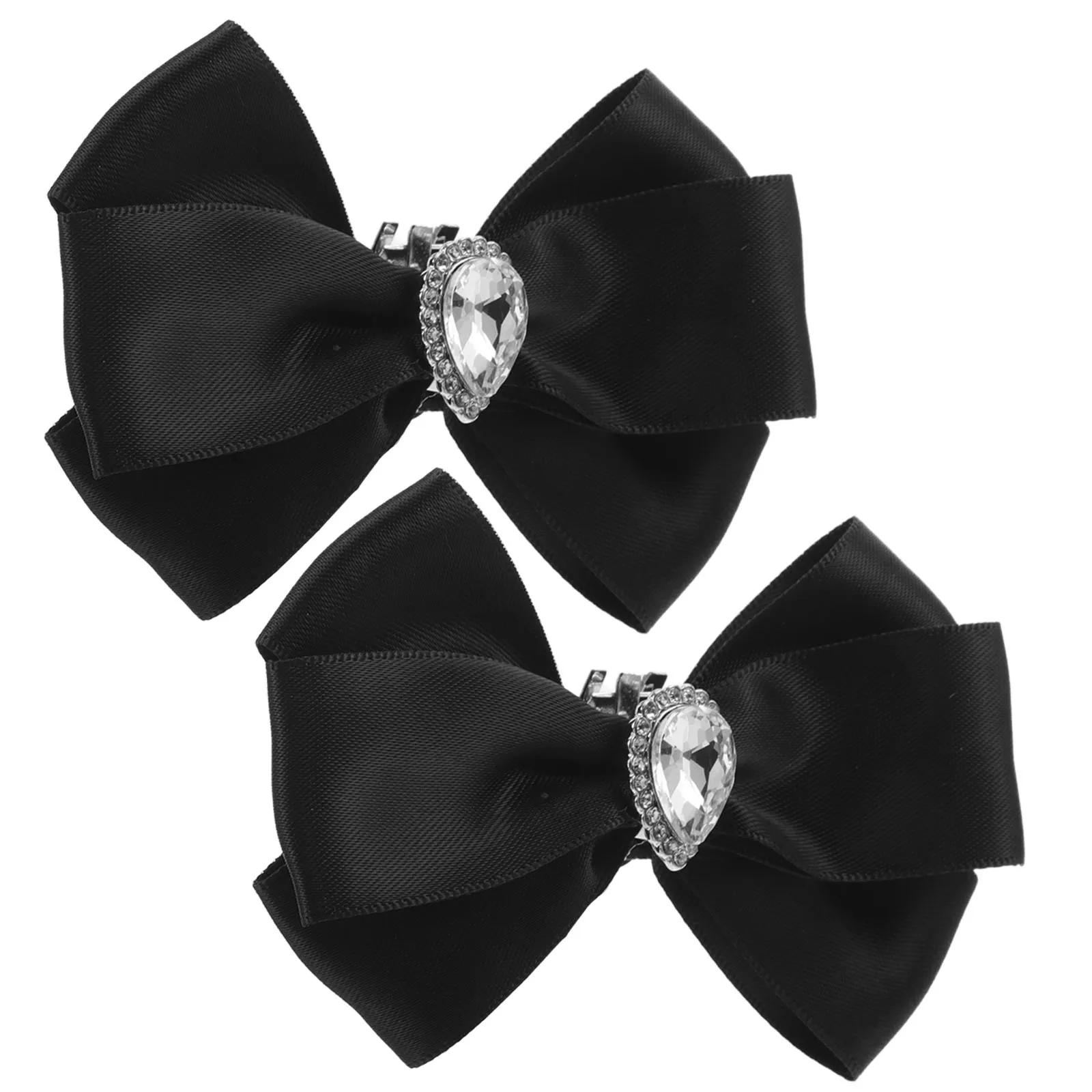 

1Pair Bow Shoe Clips Bowknot Rhinestone Shoe Decorations Removable Elegant Accessories for Women Wedding Party High Heels Flats