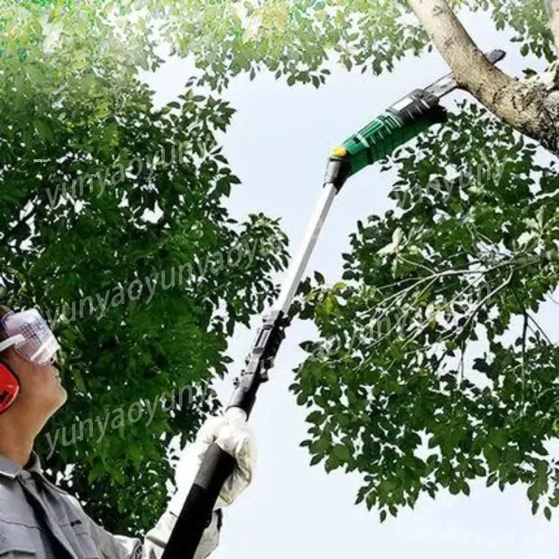 High Quality Electric High-altitude Chain Saw Telescopic Pruning Shears Fruit Tree Scissors Chainsaw 600W 220v/50HZ 10m/s