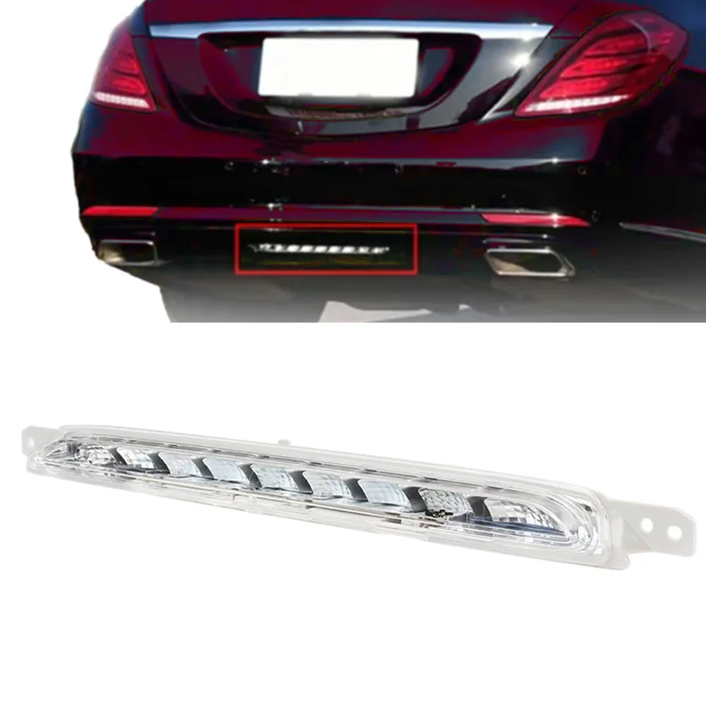 

3rd Brake Lamp Assembly Rear Bumper LED Third Tail Signal Light For Mercedes-Benz S Class W222 S500 S600 2229060048 2014-2017