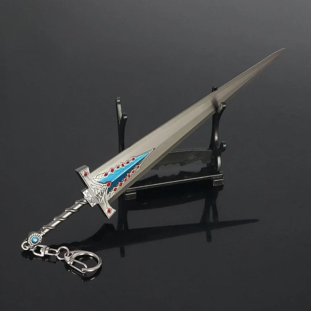 Modèle d'arme à collectionner Dark Moon Greatsword Elden RLotus, porte-clés entièrement en métal, pendentif de jeu, épée de cosplay périphérique, jouet modèle