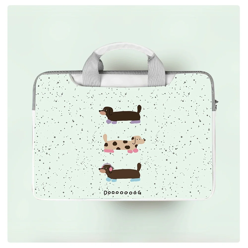 

Cute Dog Print Laptop Bag Cover Laptop Case for Macbook Case 13 14 15.6 16 Inch Macbook Air Storage Bag Briefcase Holiday Gift