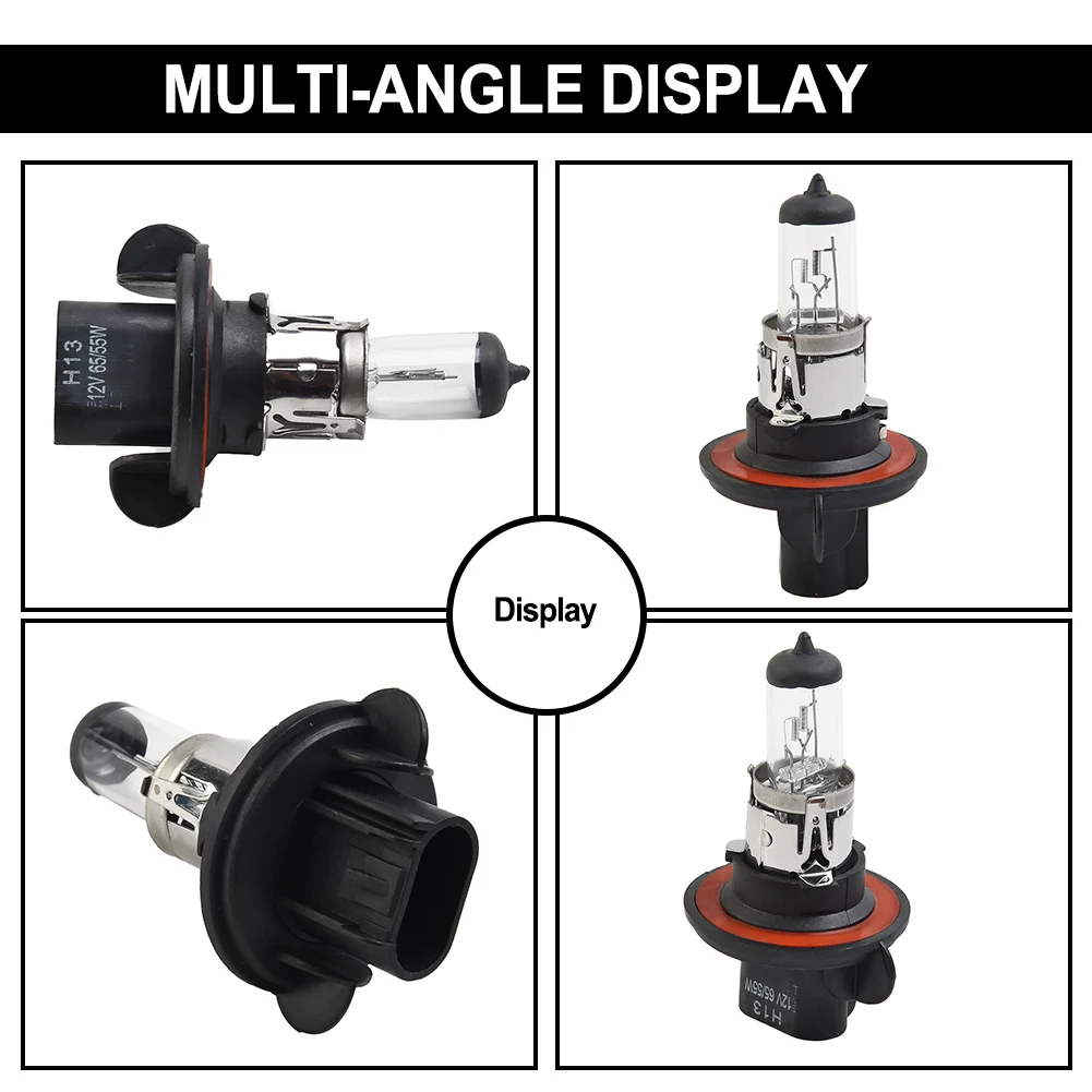 H13 9008 12V 55W Quartz Halogen Bulb White Halogen Bulb Car Headlight Bulb Quartz Material Car Accessories