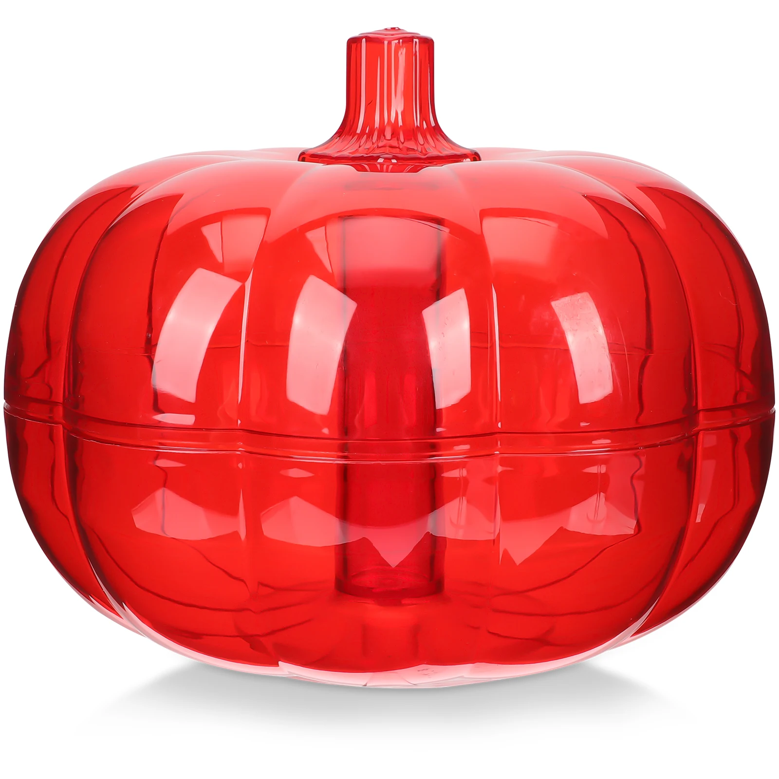 

Pumpkin Shaped Candy Tray Dish Bowl Dry Fruit Snack with Lid Food Containers Lids