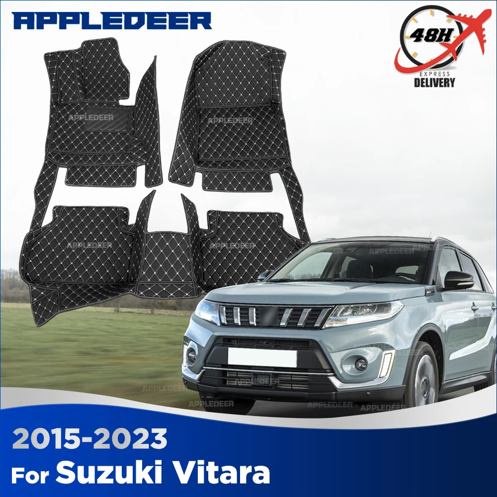 

Автомобильные коврики для Suzuki Vitara (5-местный) 2015-2023 2022 2021 2020 2019, индивидуальные автомобильные коврики-накладки, покрытие для пола, аксессуары для интерьера