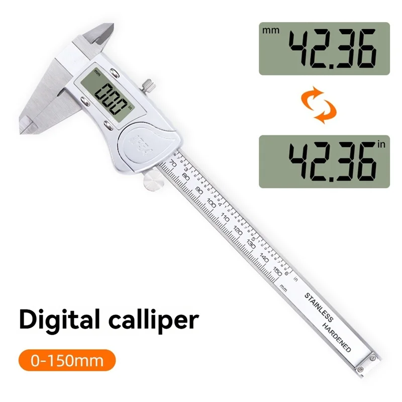 

Premium-Hardened Stainless Steel Caliper Digital Caliper Vernier Calipers Electronic Caliper Waterproof Caliper