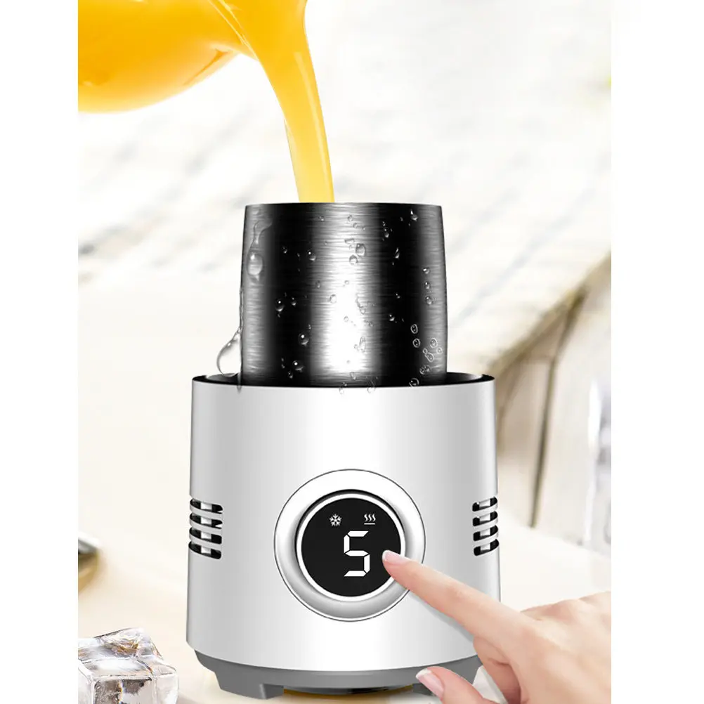 1Pcs Quick Refrigeration Cup Smart Beverage Cooler Warmer Digital Temperature Screen Two Gear Control for Home Office Travel