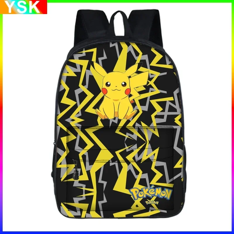 MINISO Pokemon Pikachu Backpack Kids SchoolBags Boys Girls Primary School Schoolbag Boys Girls Anime kawaii Backpack Bag Mochila