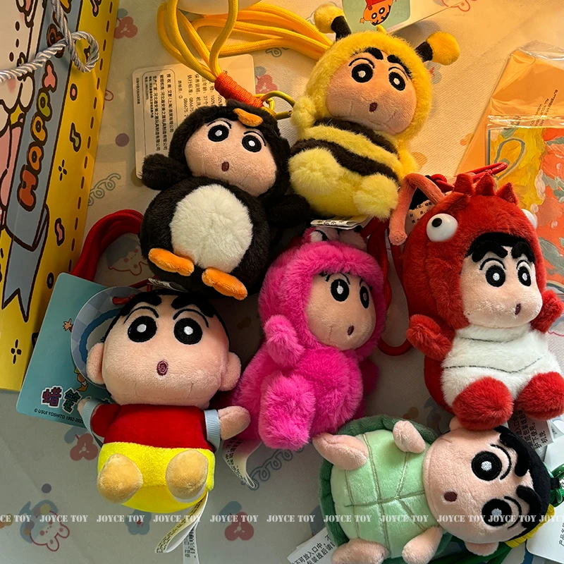 

Genuine With Tag Crayon Shin-chan Plushies Cute Stuffed Anime Shin Chan Turn into Waniyama Bee Turtle Doll Backpack Pendant Gift