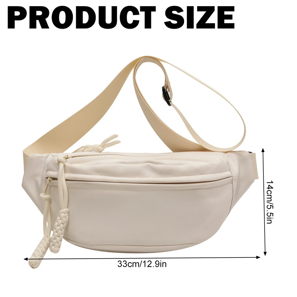 

1PCS Fanny Waist Pack Crossbody Belt Bag for Women Men,Lightweight Bag with Zipper& Pockets for Running Sports,Water Resistant