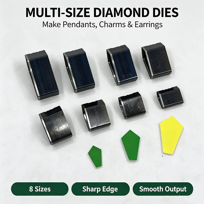 DIY Handcraft Diamond Polygon Leather Cutting Mold Geometric Shape Jewelry Die Cutting Tool B00026