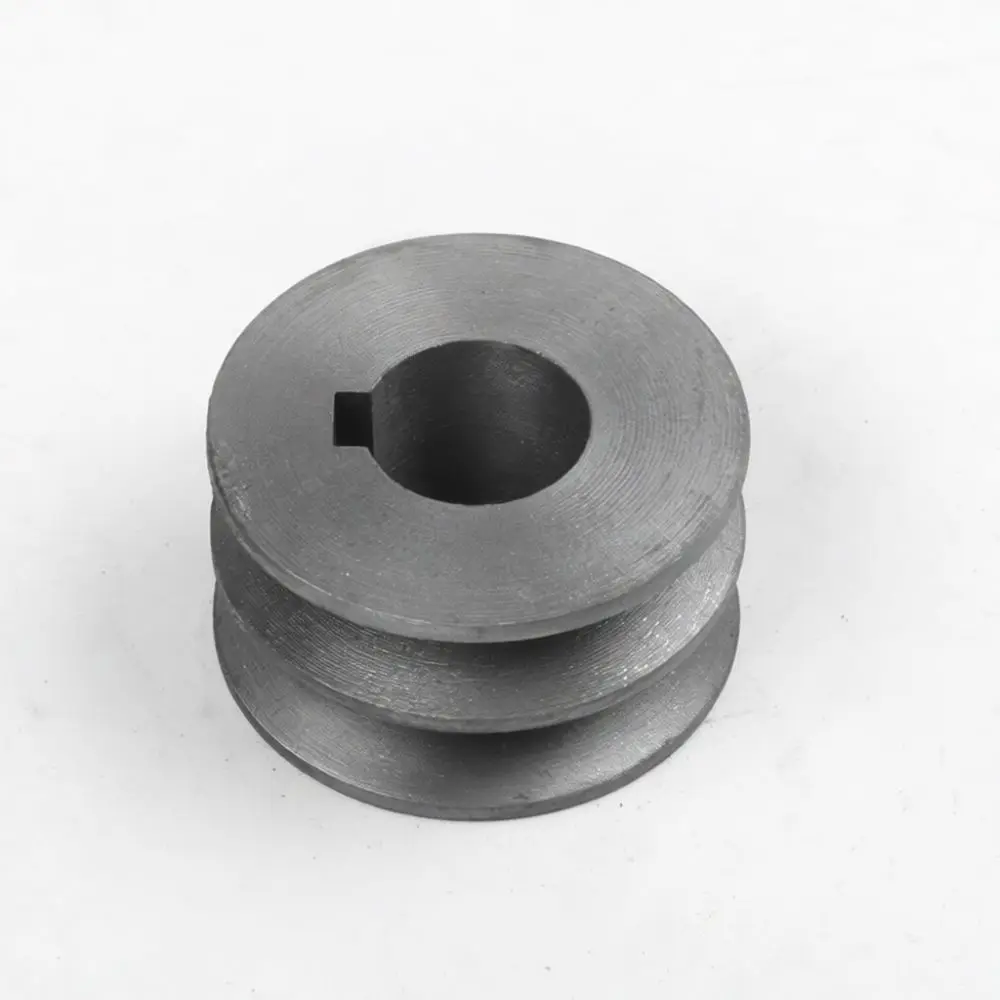 Cast Iron V Belt Pulley Two Slot Design Automotive Power Transmission Drive Unit Mechanical Equipment Spare Part