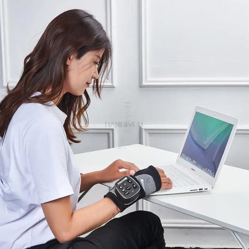 

Vibration Hand Massager Health Care Massage Electric Heating Physical Therapy Muscle Joints Pain Relax Wireless Wrist Massager