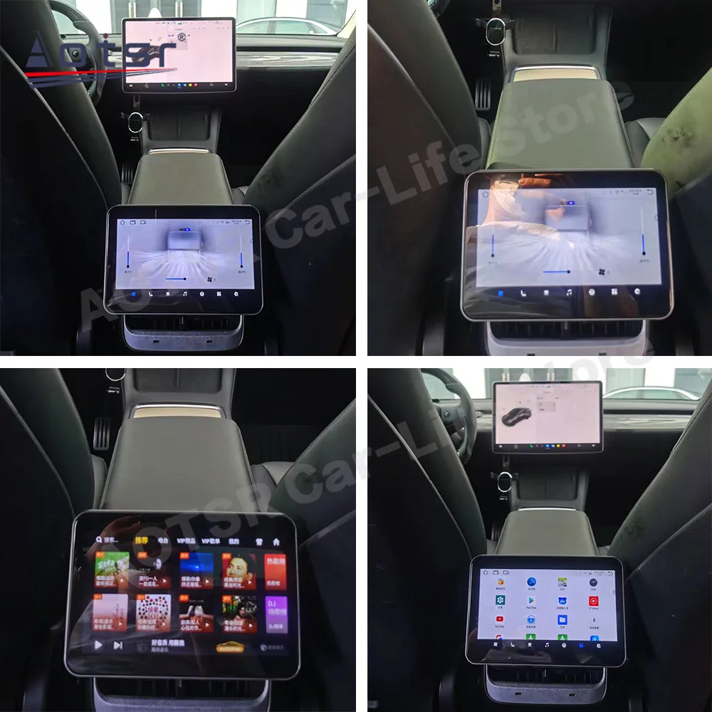 8.8 Inch For Tesa- Model 1 3 Y Android Multimedia Player Rear Seat Entertainment System Display Wth Same Screen Function