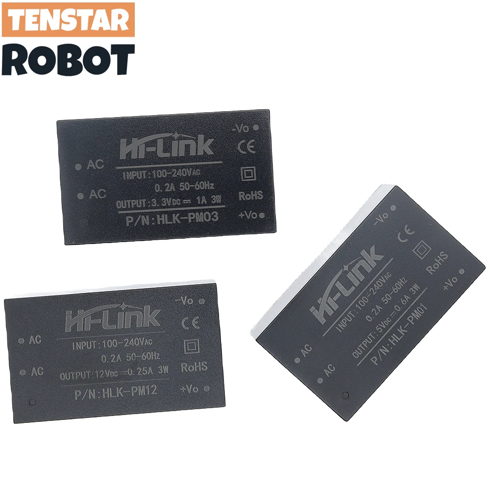 HLK-PM01 HLK-PM03 HLK-PM12 AC-DC 220V to 5V/3.3V/12V Mini Power Supply Module Intelligent Household Switch HLK-5M05 5M03 5M12