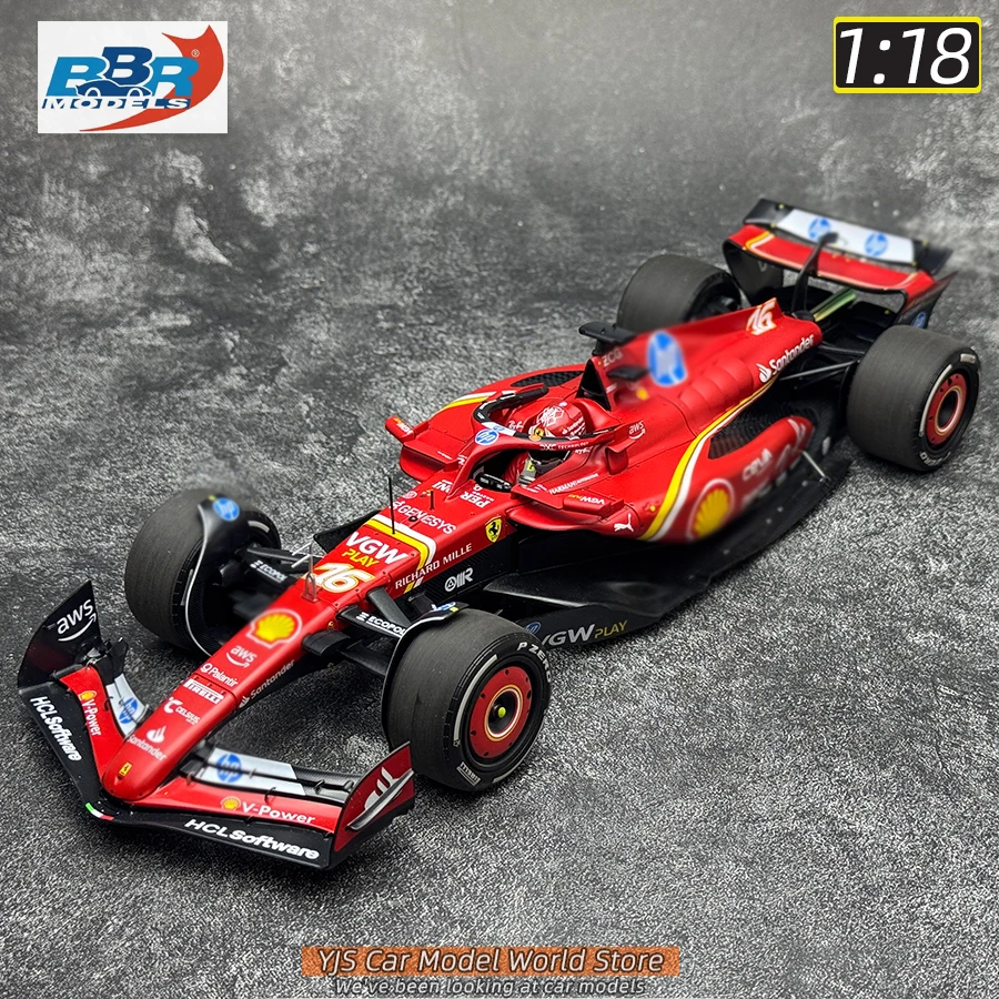 

BBR MODELS diecast model 1/18 SF-24 2024 Monaco Grand Prix F1 Racing Car Model Holiday Gift Collection
