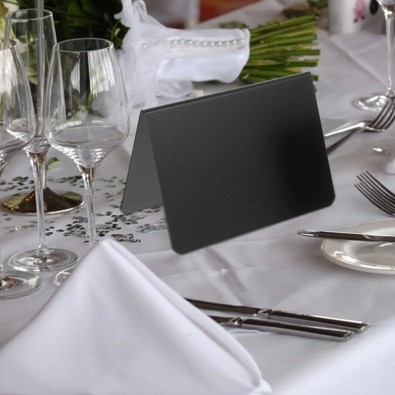 10pcs Acrylic Table Number Signs V Shape L Shape Wedding Decor Reusable Desk Name Plates Square Matte Acrylic Board