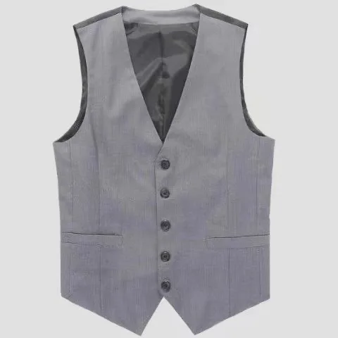 Imagen 1 del producto Chaleco informal sin mangas para hombre, chaqueta Formal de negocios, color negro, gris, azul marino, M-6XL