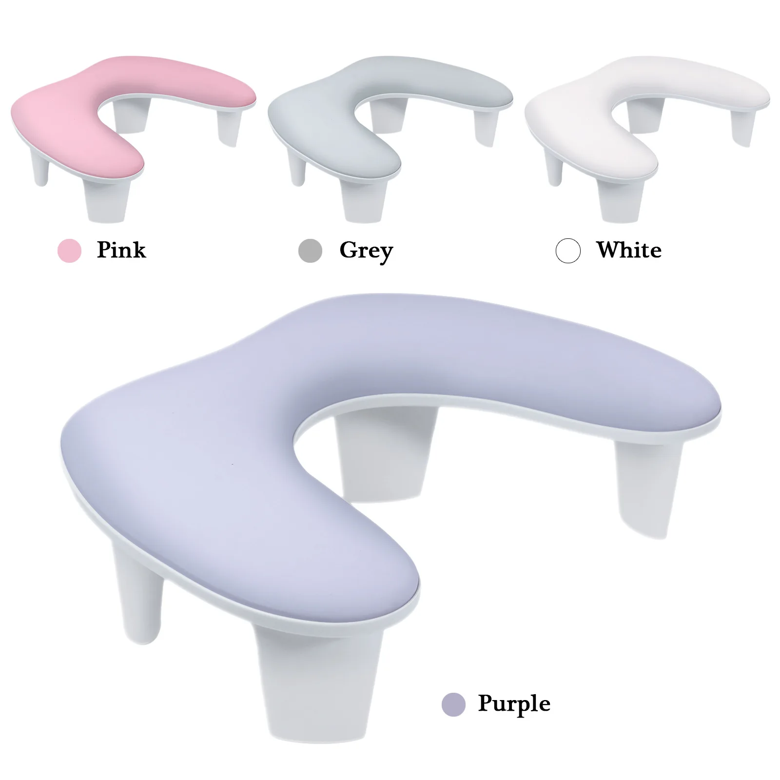 

Professional Nail Hand Rest Manicure Hand Pillow with U-Shaped Detachable Stand for Nail Salon Arm Support Pad