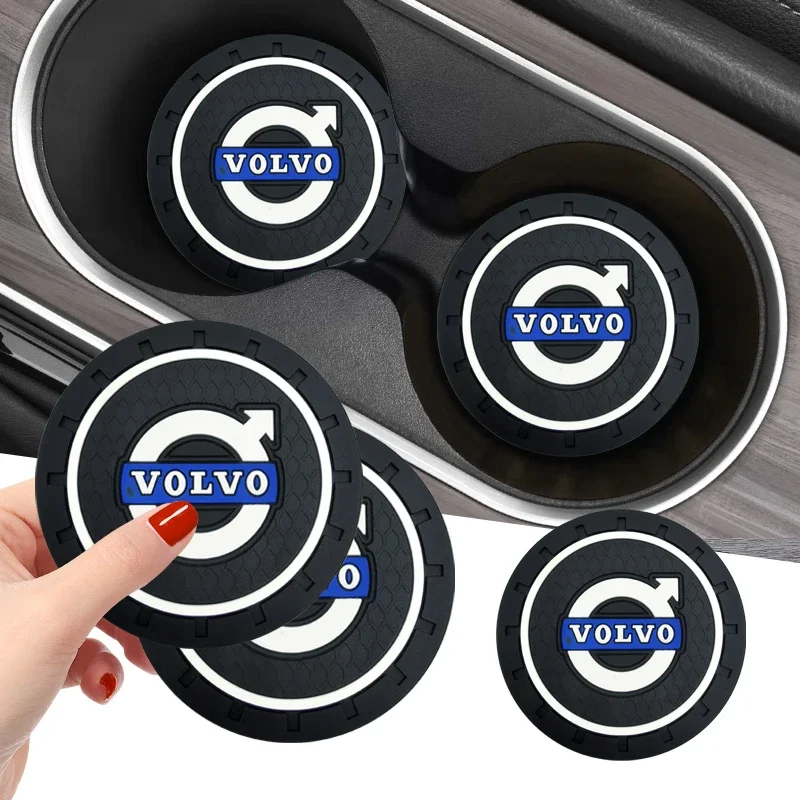 

1/2 шт. автомобильная подставка, нескользящий силиконовый коврик для салона, противоскользящая подставка для чашки для Volvo XC90 XC60 C30 T6 S60 C70 XC40 V40 XC70 V70 V60