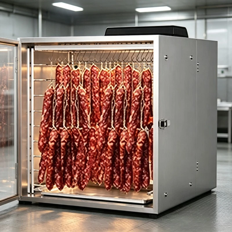 220V Large Capacity Electric Commercial Meat Dehydrator Sausage Biltong Food Dryer for Home Restaurant
