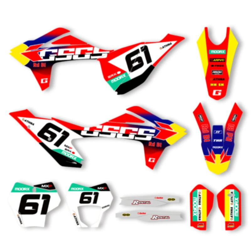 

SPACE Motorcycle Graphics Decals Stickers for GASGAS EC MC 2021 2022 2023 21-23 Decals Stickers Kits 004