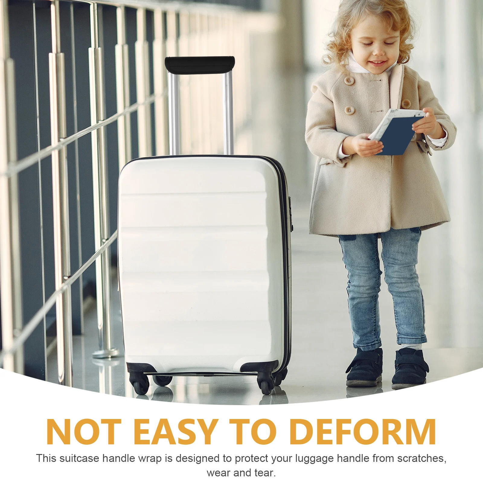 

2Pcs Luggage Handle Cover Neoprene Soft Durable Suitcase Grip Wrap Protector Travel Handle Scratch Resistant Luggage Identifier