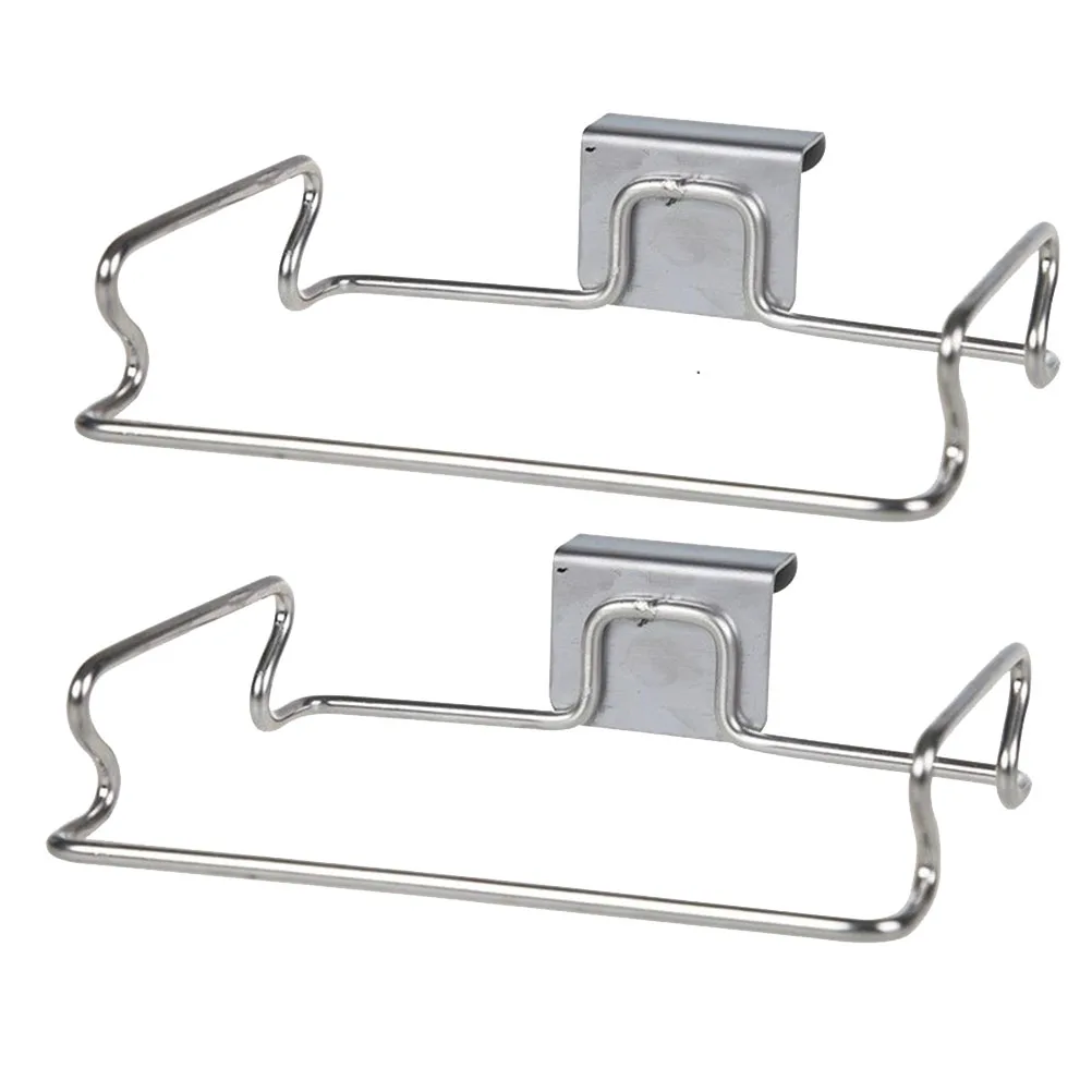 

Garbage Bag Storage Rack Stainless Steel Smooth Surface Strong Load Bathroom Hanging Shelf Kitchen Laundry Pantry Storage Tool