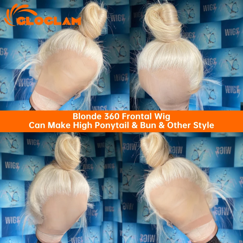 Straight 220 Density 13x4 13x6 360 Lace Front Wig Human Hair Pre Plucked