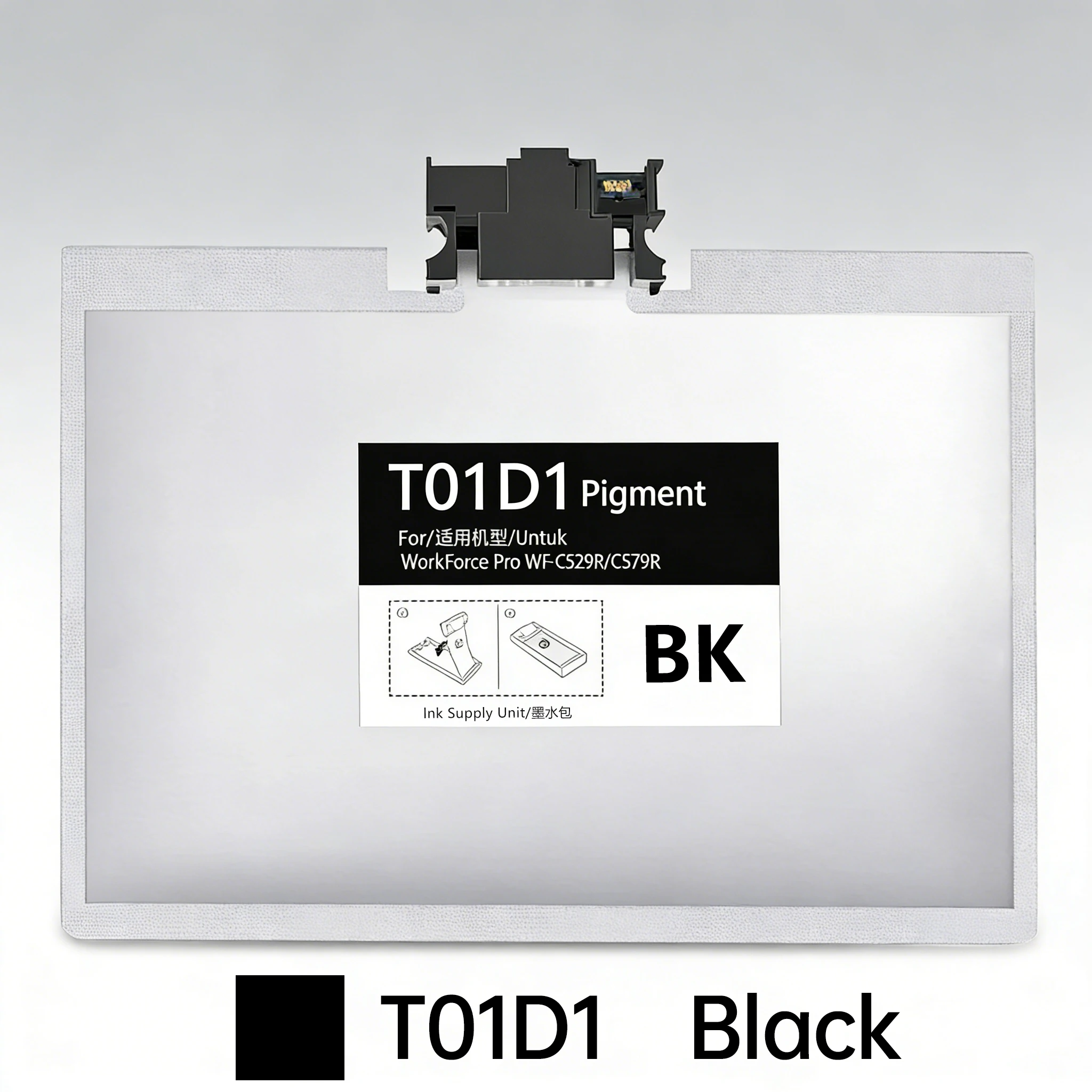 T01D Pigment ink T01D1 Ink Bag For Epson WorkForce Pro WF-C529R C579R WF-C529RDTW WF-C579RDTW C579Ra Printer use for Europe