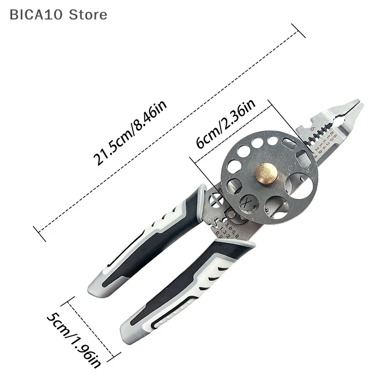 Multifunctional 10 In 1 Wire Cutting Pliers Manual Electrical Wire Stripping Pliers Cable Crimping Pliers Wire Pulling Scissors