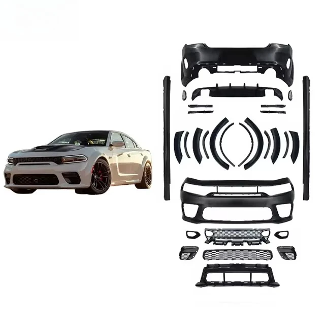 New Condition Manufacturing for  Charger 2015-2023 SRT Car Full Wide Body Kit with Front & Rear Bumper Grille Eyebrow