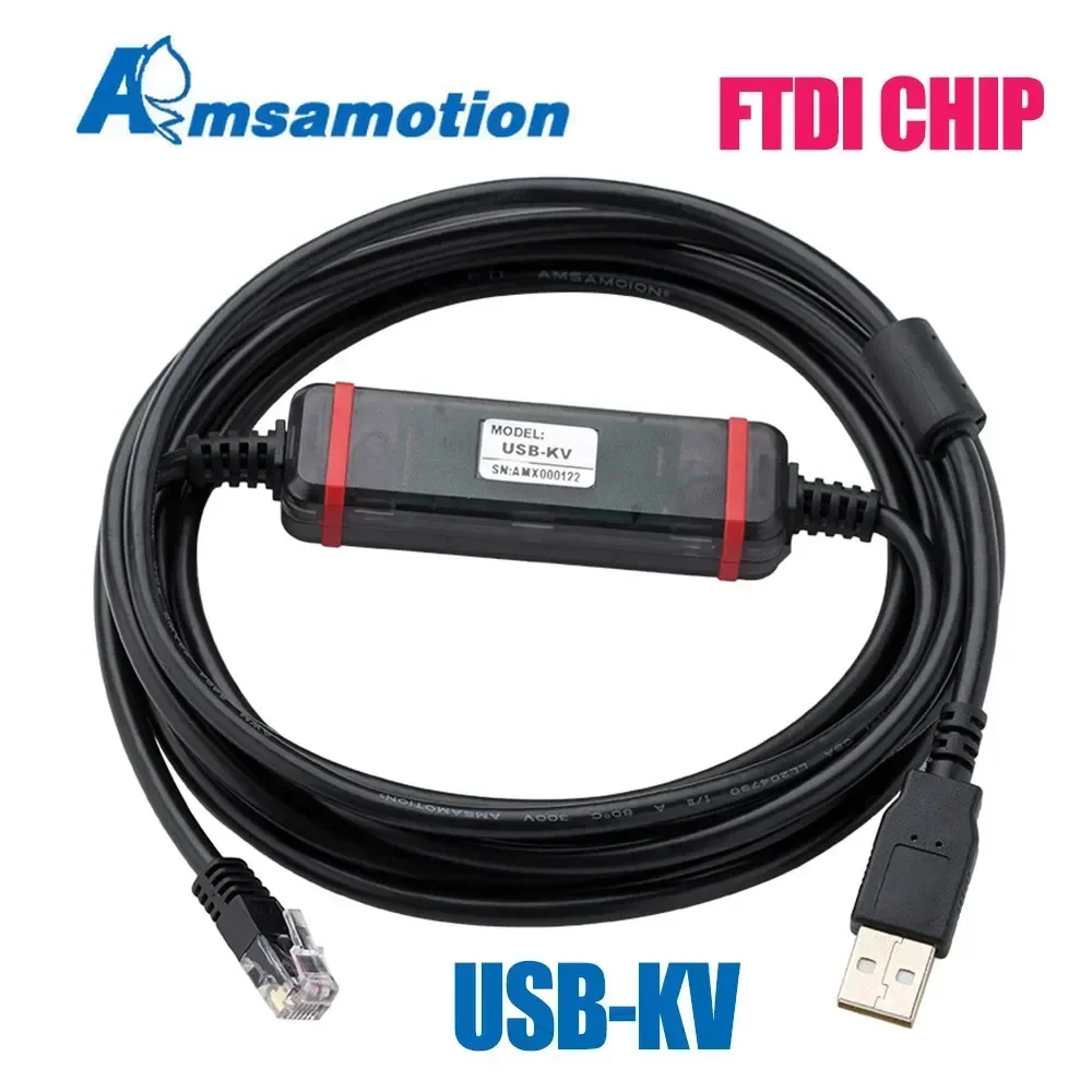 

USB-KV+ Suitable For Keyence KV Series PLC Data Programming Cable Download line RJ45
