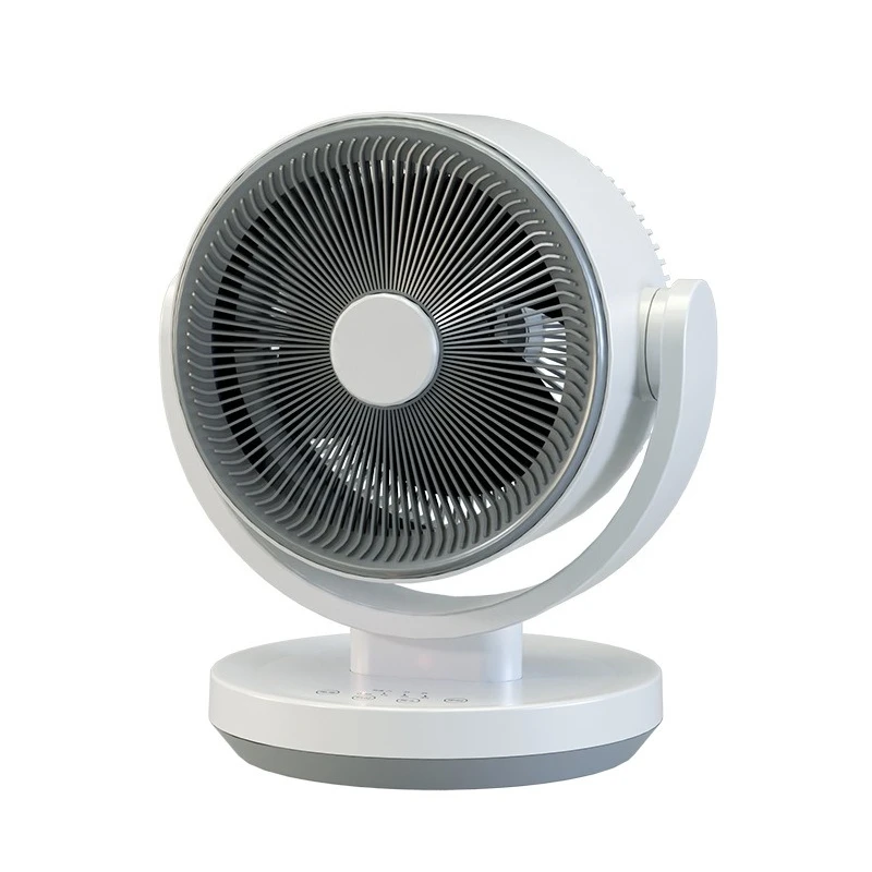 High-wind household electric fan, desktop circulating fan, turbo design, oscillating head