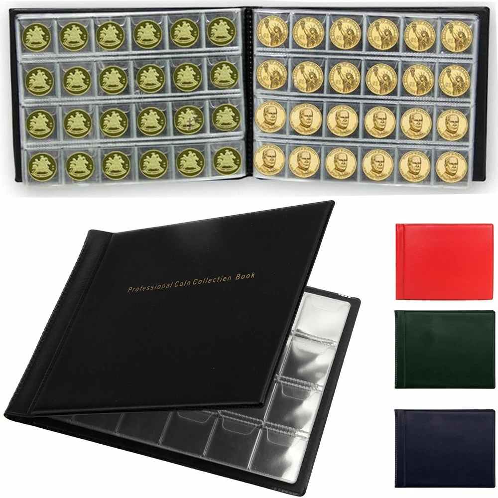 240 Coin Collection Album Money Storage Case Holder Coin Collecting Book 10 Pages Coin Collection Book for Collectors