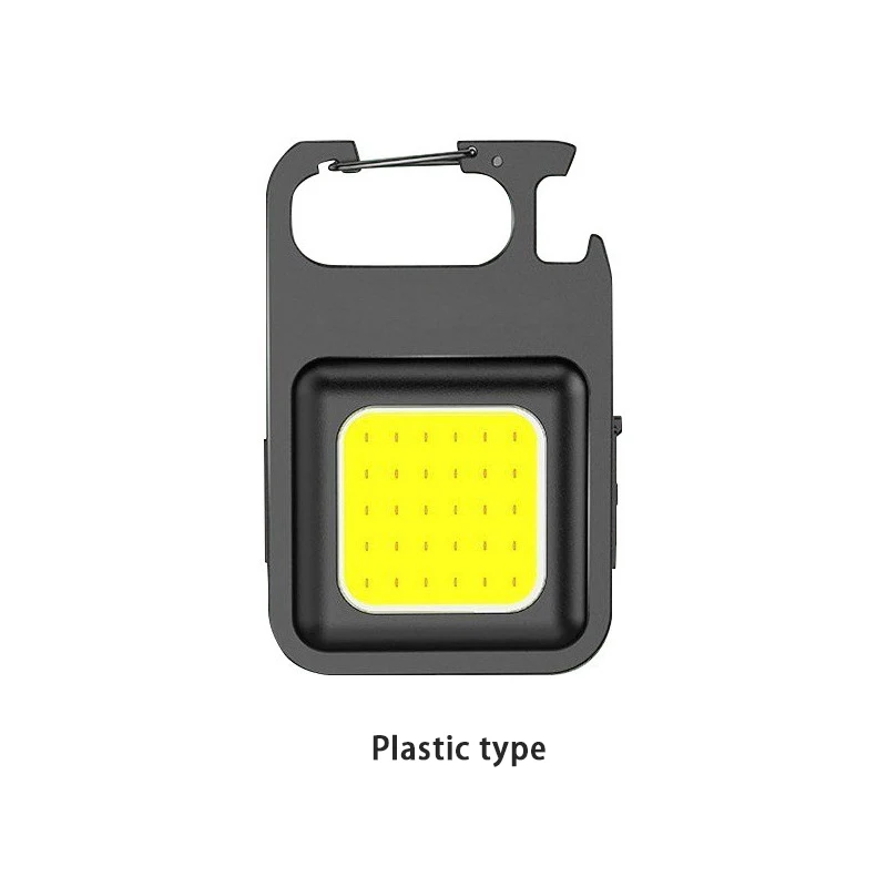 Multi-functional outdoor camping new mini high-light self-defense key chain working light usb charging auto repair searchlight