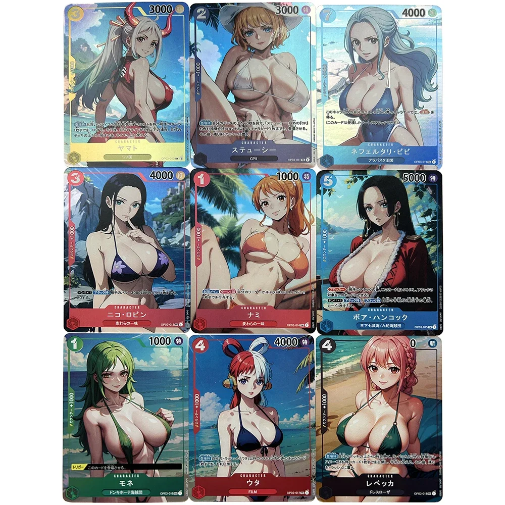 Anime OPCG Goddess Story DIY ACG Hancock Uta Roronoa Zoro Luffy Sexy Collection Boys Battle Game Toys Christmas Birthday Gifts