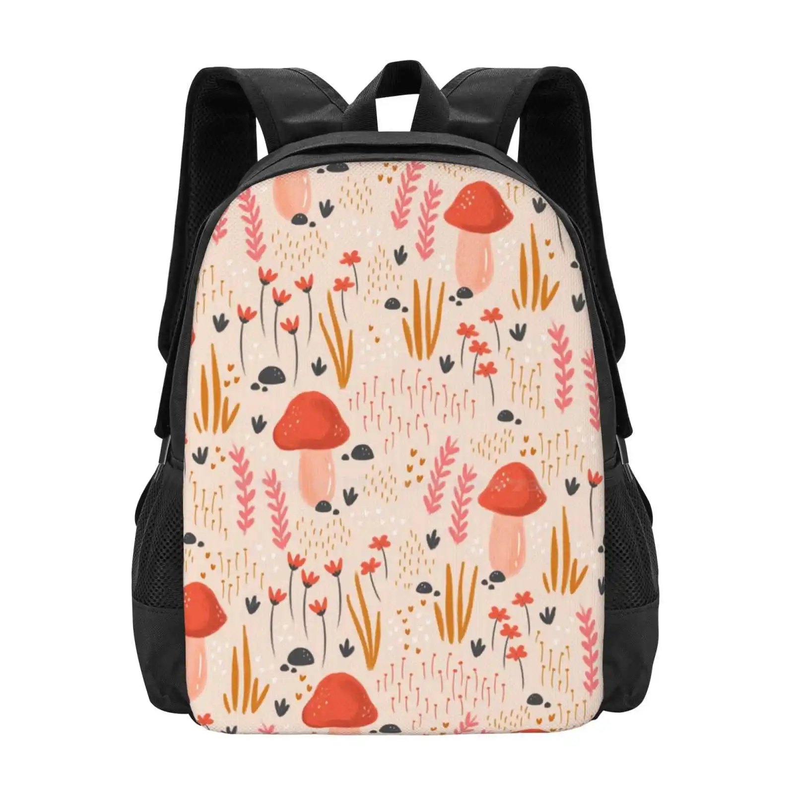 Magical Autumn Fairy Garden Hot Sale Schoolbag Backpack Fashion Bags Mushroom Fairy Garden Magical Botanical Fungi Nature