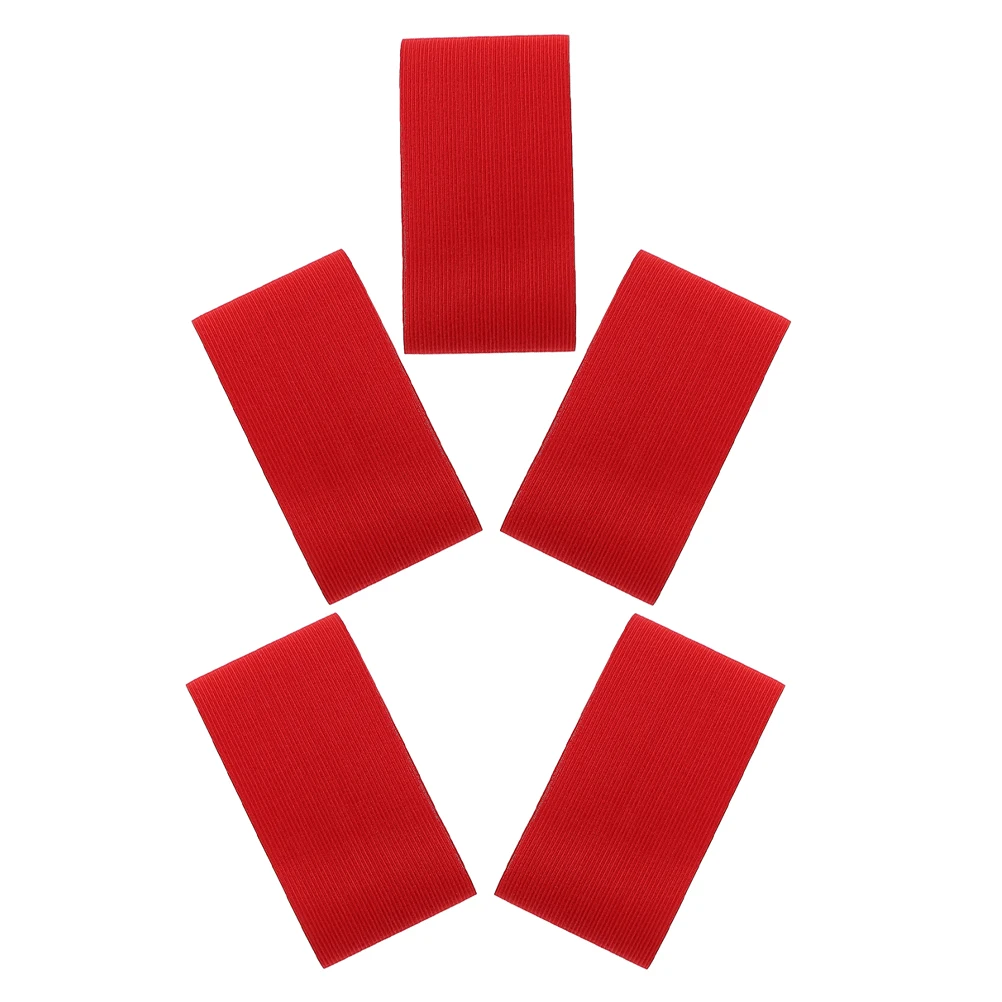 

5 Pcs Football Team Chief Sleeve Captain Armband Soccer Armbands Red Adjustable Sport Captain's Nylon Child