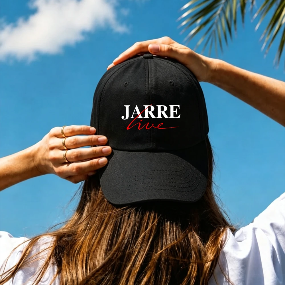 Retro Jean-Michel Jarre Destination Docklands Concert JARRE Live Printed Dad Hat Soft Cotton Baseball Cap Unisex Music Fan Gift