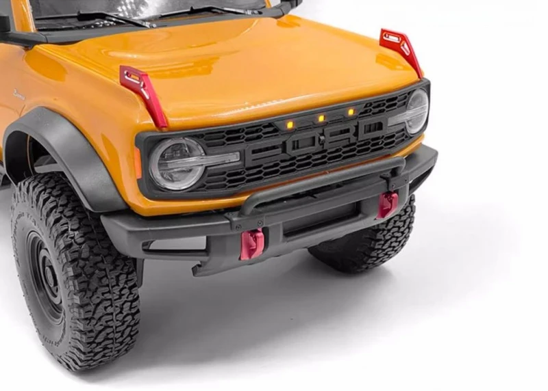 1/10 Crawler truck Grill with light. Traxxas trx4 2021 bronco Option part. Remote Control toys