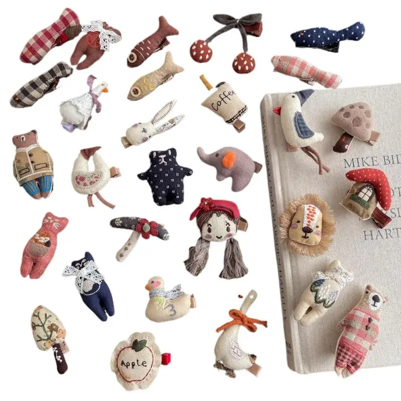 【DJyoe】1 قطعة مشبك جانبي للأطفال إكسسوارات شعر لطيفة لحديثي الولادة مشابك شعر كرتونية للفتيات دبابيس شعر مصنوعة يدويًا حامل شعر للأطفال #6