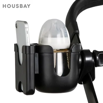 Porte-gobelet pour poussette, Support de téléphone, Support de bouteille de lait pour sortie, conception antidérapante, accessoires universels pour poussette de bébé